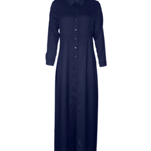 Peter Pan Collar Abaya with Small Buttons