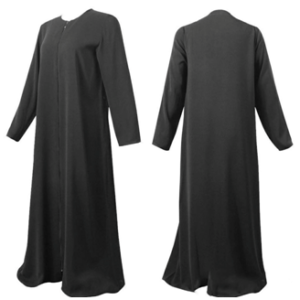 Full length front zipper Abaya