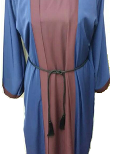 Tie Front Double Coloured Abaya